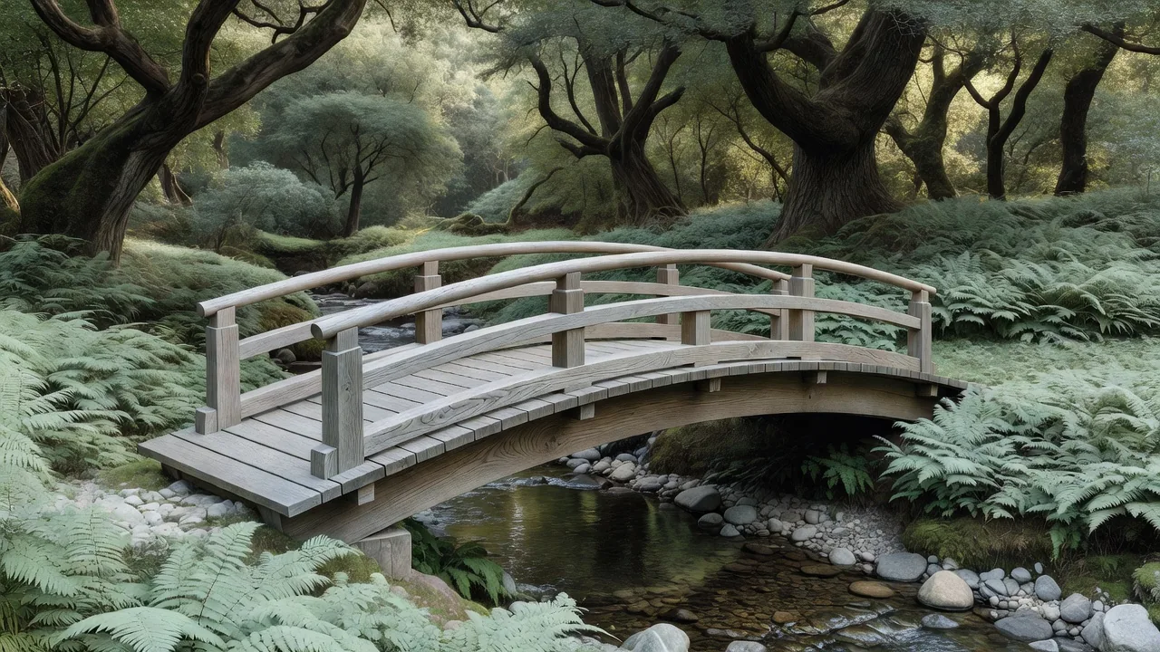 森の木橋